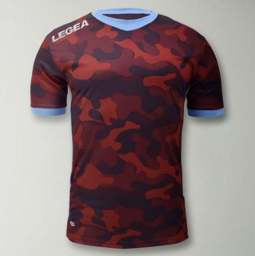 Legea Trikot Tolosa camouflage weinrot-hellblau